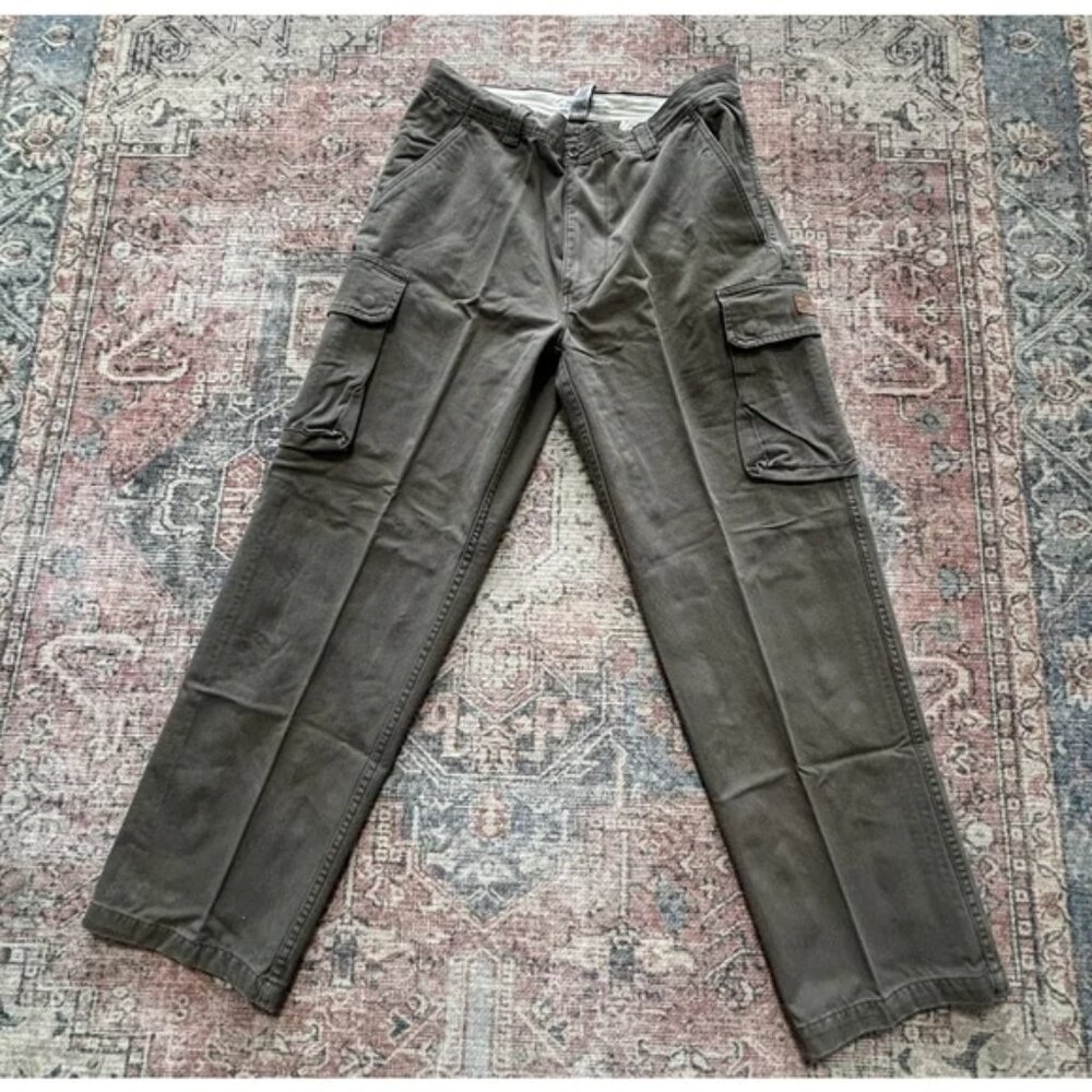 New no tag Polo Jeans 1967 Ralph Lauren Military Cargo Pants Men Green Tag 36x32